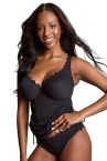 Panache Swimwear Spirit UW Plunge Tankini Black-thumb Underwired plunge tankini with adjustable sides. 65-85, F-M SW1781-BLK