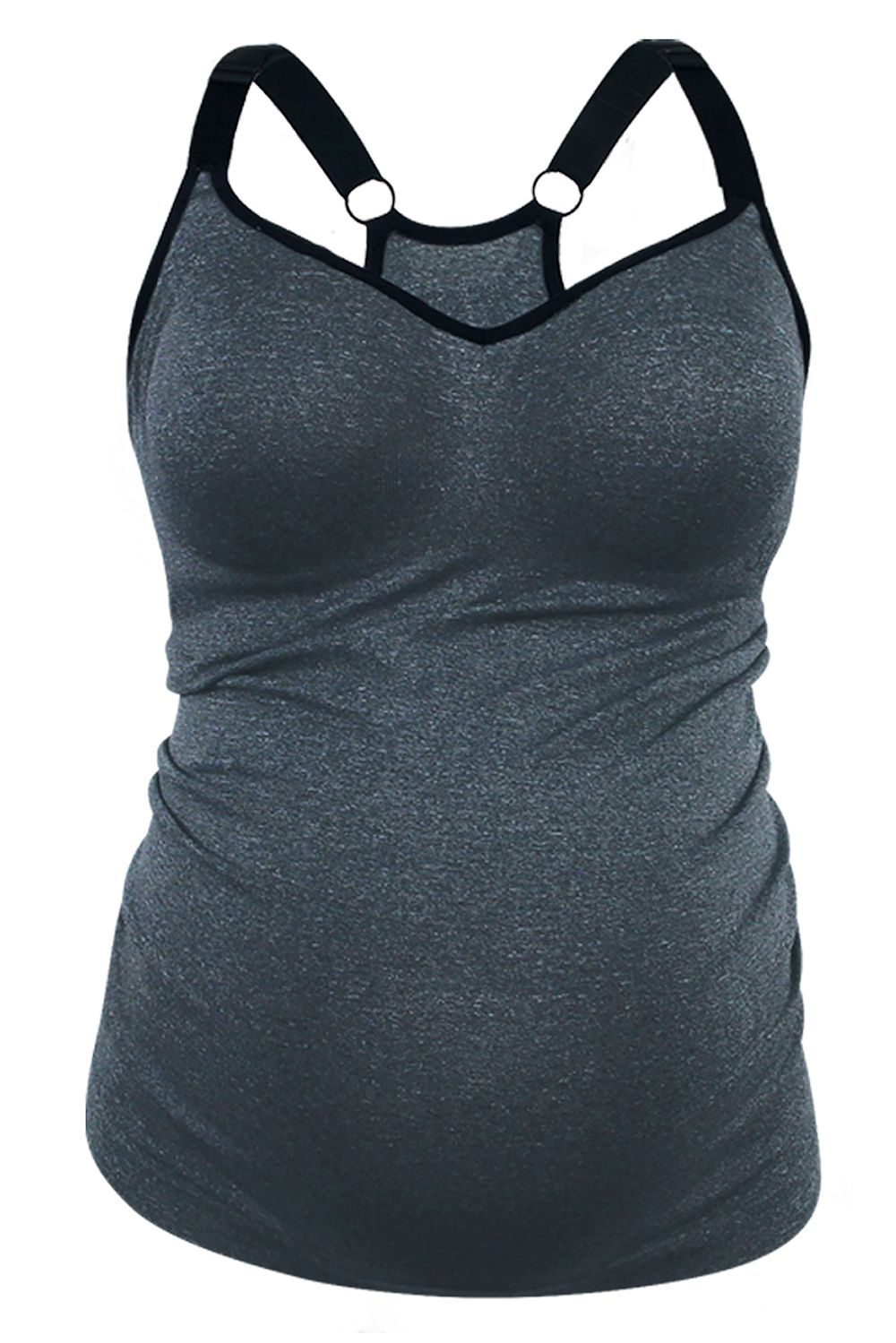 Cake Maternity Sugar Candy Everyday Tank Top Charcoal