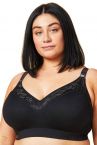 Cake Maternity  Sugar Candy Lux Seamless Nursing Bra Black-thumb Wirefree, seamless nursing bra XS-XXL (60-90, F-K) 27-8006-06