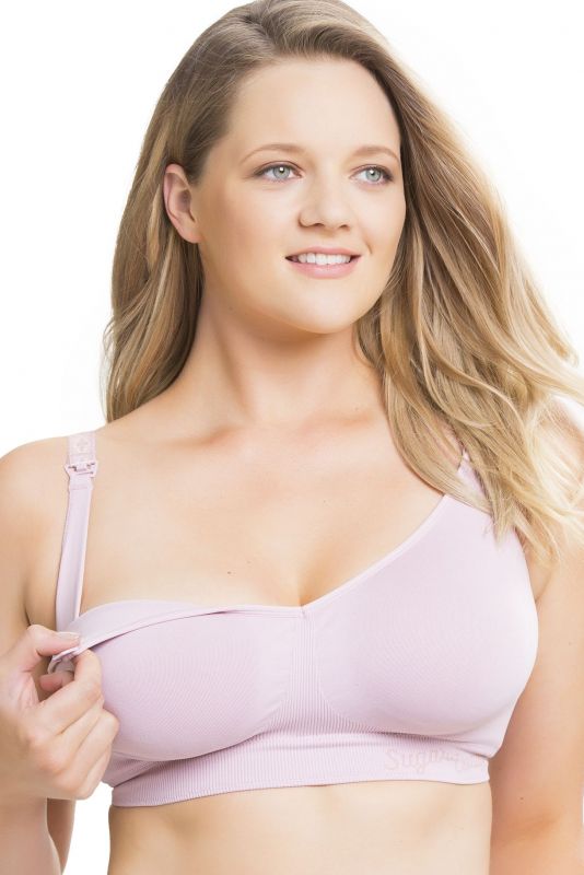 Cake Maternity Popping Candy Fuller Bust Seamless F-HH Cup Wire-free Nursing  Bra - Pink