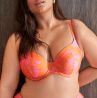 Ava Swimwear Tangerine UW Padded Bikini Bra-thumb Padded and underwired, full cup bikini bra. 70-100, D-L SK-214-TAN