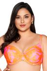 Ava Swimwear Tangerine UW Padded Bikini Bra-thumb Padded and underwired, full cup bikini bra. 70-100, D-L SK-214-TAN