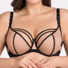 Gorsenia Tesora Soft Bra Beige & Black-thumb Underwired, non-padded mesh bra. 65-100, D-M K885