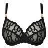 PrimaDonna Vallarta Full Cup Bra Black Leather Look-thumb Underwired, non-padded full cup mesh bra. 70-100 D-H 0163500-ZWA