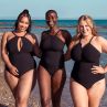 Curvy Kate Zip Tide Non-Wired Multiway Swimsuit Black-thumb Non-wired swimsuit with adjustable coverage. S/36-38 - 2XL/52-54 CS-035606-BLK