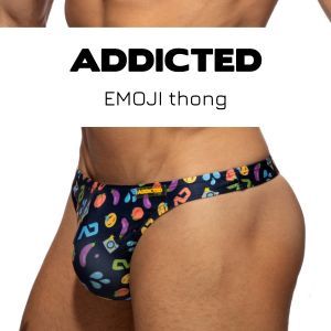 Addicted Emoji thong